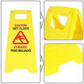 Commercial 24 Inch "Caution Wet Floor" Sign, 2-Sided, Yellow Plastic Safety Warning Sign With High Quality And Competitive Price